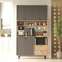 Hanah Home Armario Multiusos RE7-SA Roble y Antracita